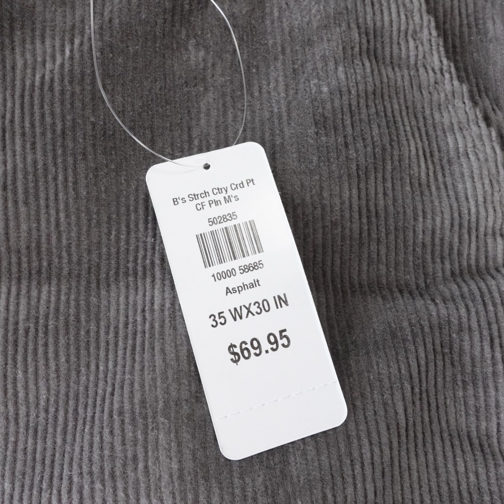 Lot of 2 LL Bean Stretch Country Corduroy Pants 35x30 Classic Fit Khaki Grey NWT - Picture 2 of 10
